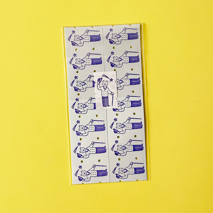 Mr. Bear Washi Sticker Label