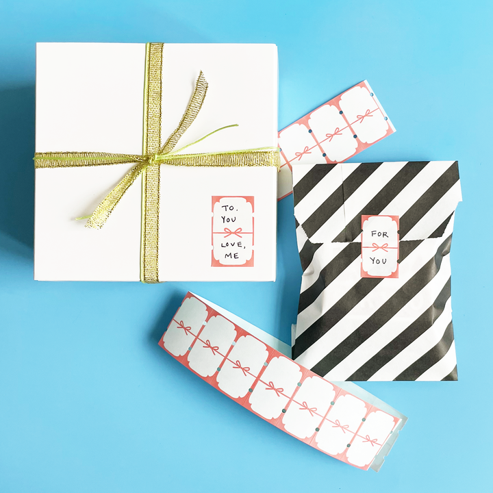 Holiday Bow Washi Sticker Label