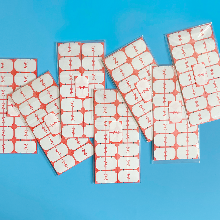 Holiday Bow Washi Sticker Label