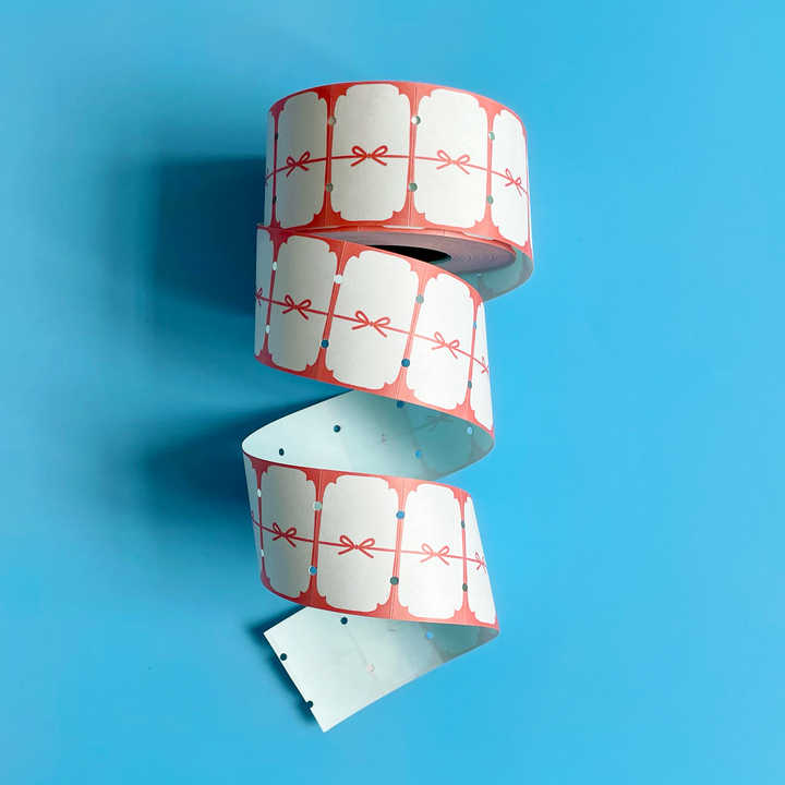Holiday Bow Washi Sticker Label