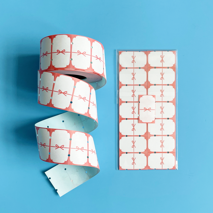 Holiday Bow Washi Sticker Label