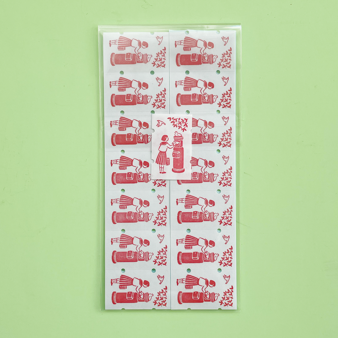Post Box Washi Sticker Label