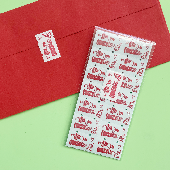 Post Box Washi Sticker Label