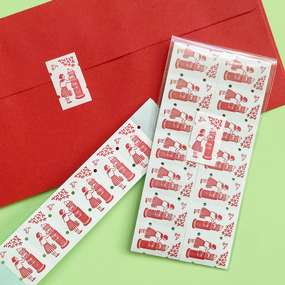Post Box Washi Sticker Label