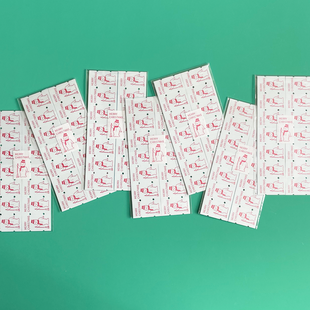 Merry Christmas Washi Sticker Label