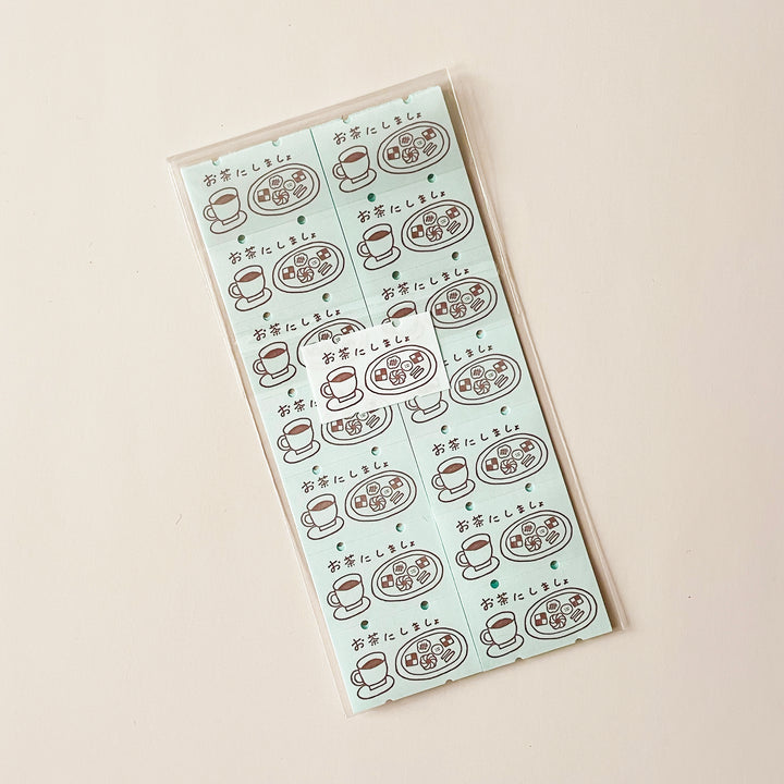 "Let's Have Tea" Washi Sticker Label