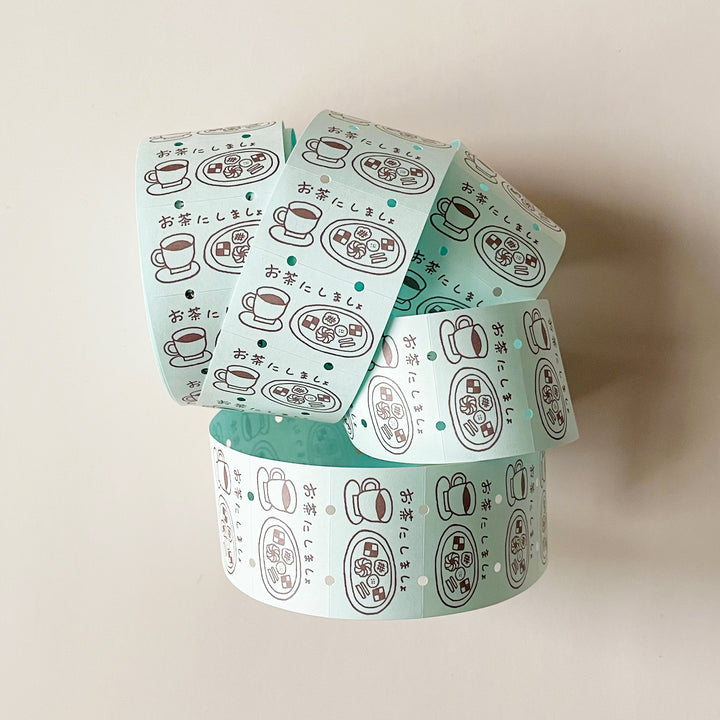 "Let's Have Tea" Washi Sticker Label
