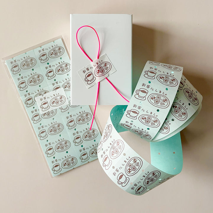 "Let's Have Tea" Washi Sticker Label