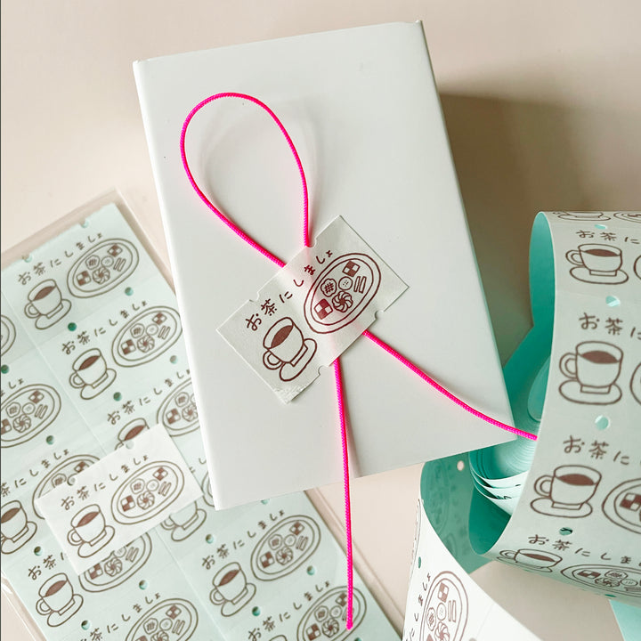 "Let's Have Tea" Washi Sticker Label