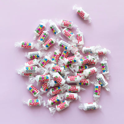 Love Hearts Mini Candy Rolls
