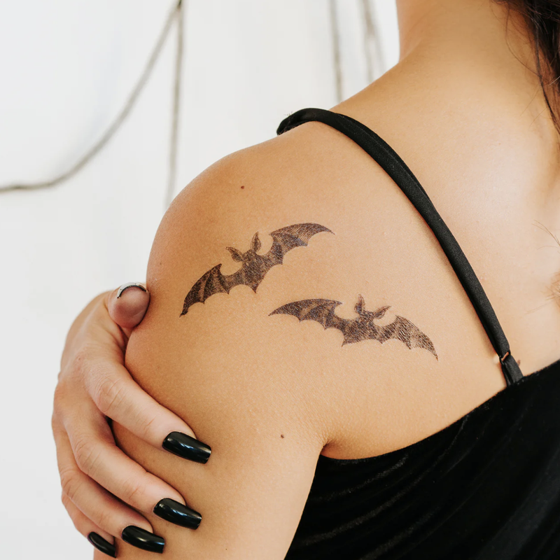 Edward Gorey Vampire Bat Tattoo