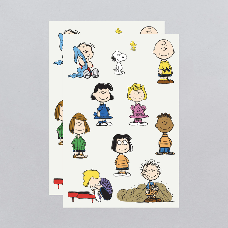 Classic Peanuts Tattoo Sheet