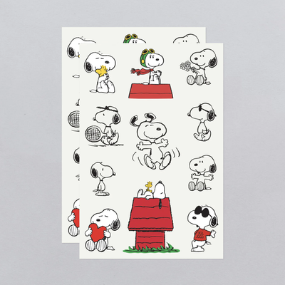 Snoopy Tattoo Sheet