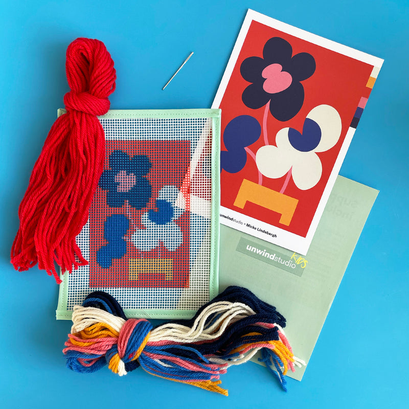 Modern Flower Needlepoint Kit
