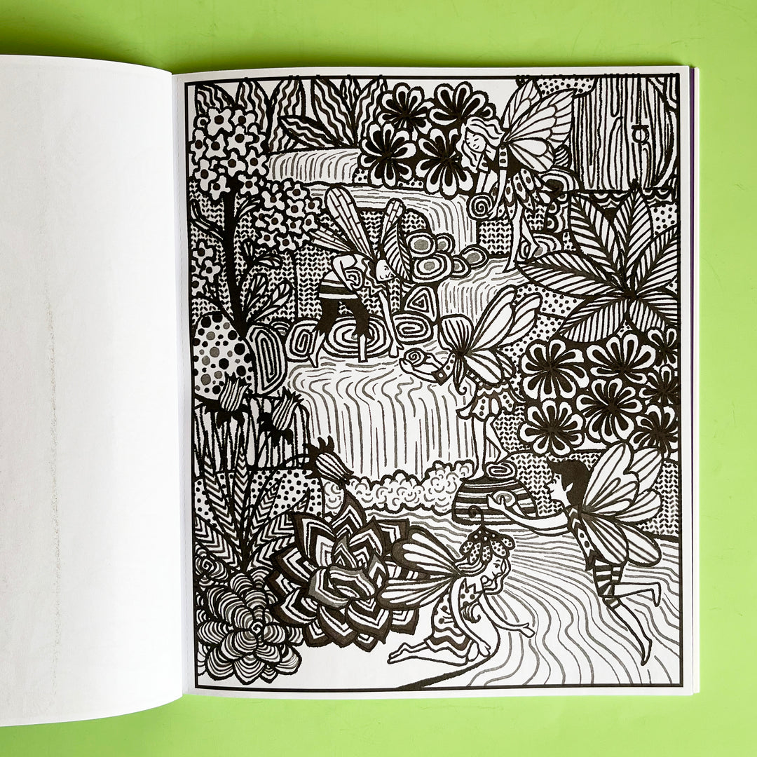 Fairy Gardens Magic Painting Book