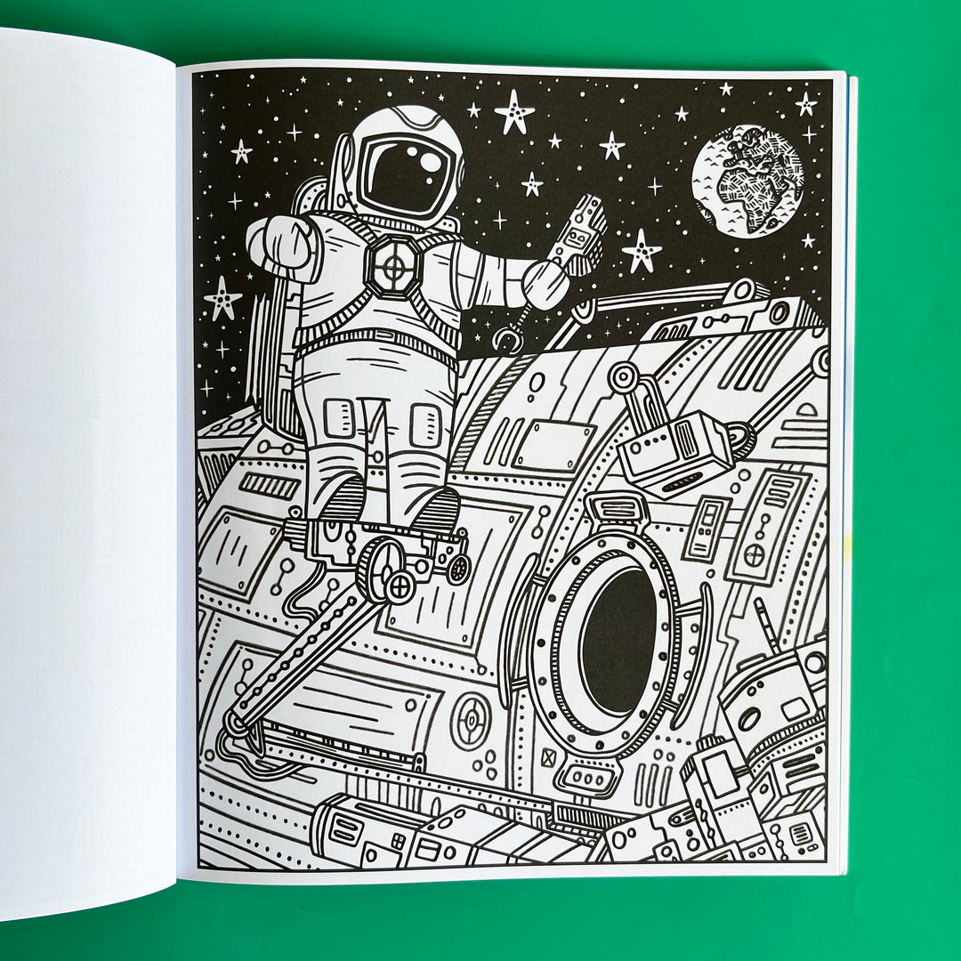 Space Magic Painting Book
