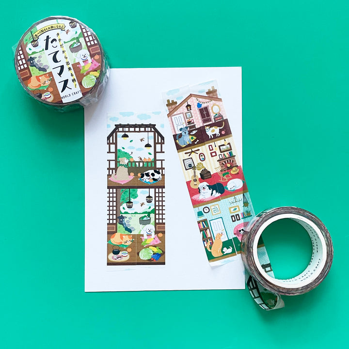 Animal House Illustrated Washi Tape