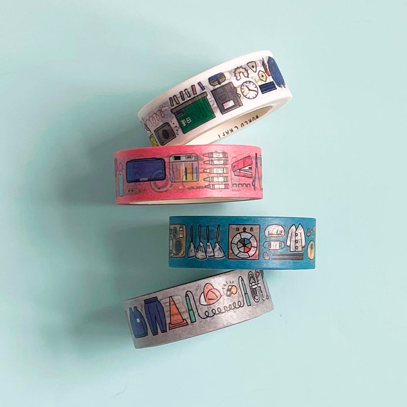 School Days Illustrated Washi Tape