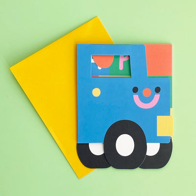 Birthday Truck Fold Out Card