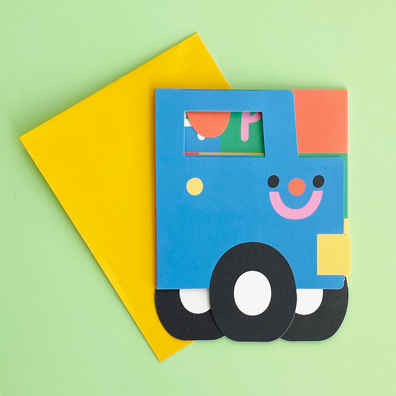 Birthday Truck Fold Out Card