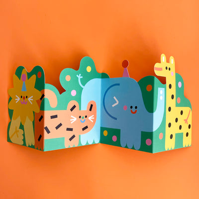 Jungle Fold Out Card