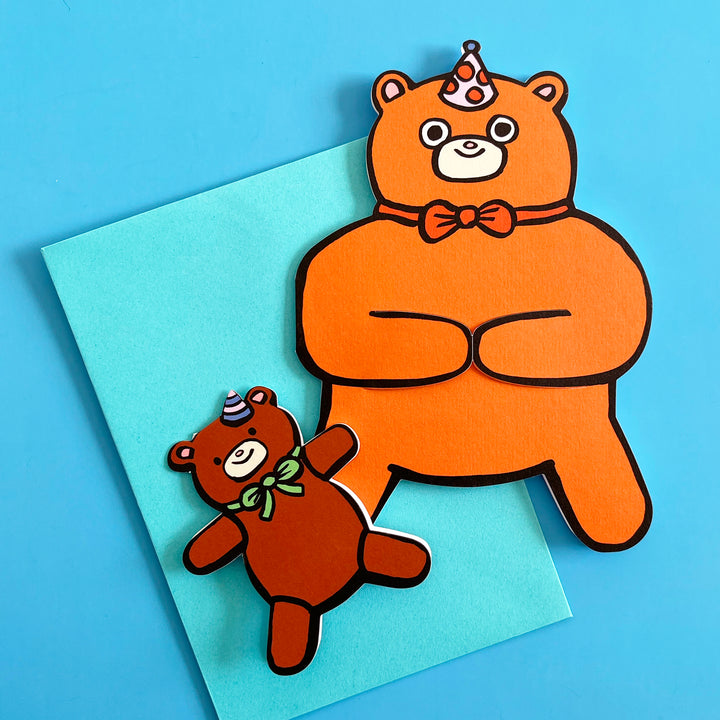 Happy Birthday Bear and Mini Card