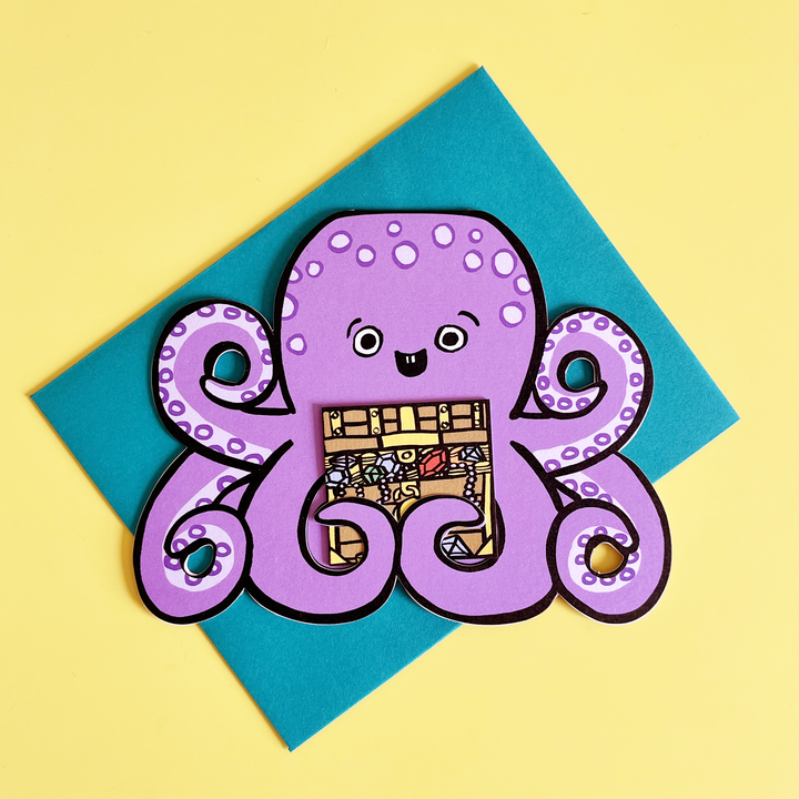 Happy Birthday Octopus and Mini Card