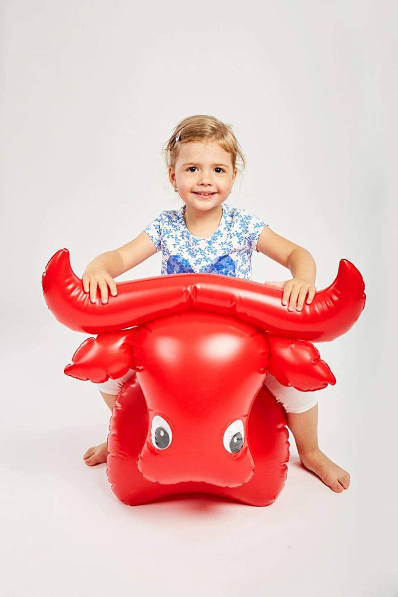 Inflatable Bull Sitting Toy