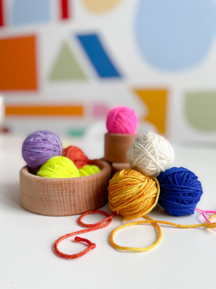 Hand-Dyed Yarn Ball