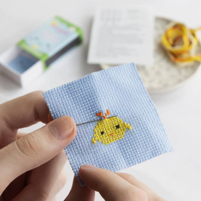 Yellow Chick Mini Cross Stitch Kit