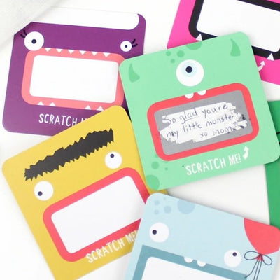 Monster Scratch Off Notes (set of 18)