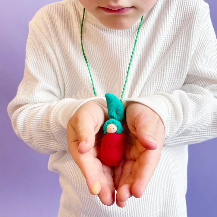 Apple Doll Necklace
