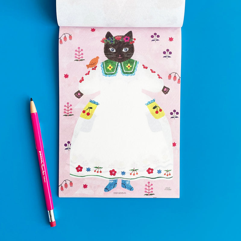 Cat and Onepiece Memo Pad
