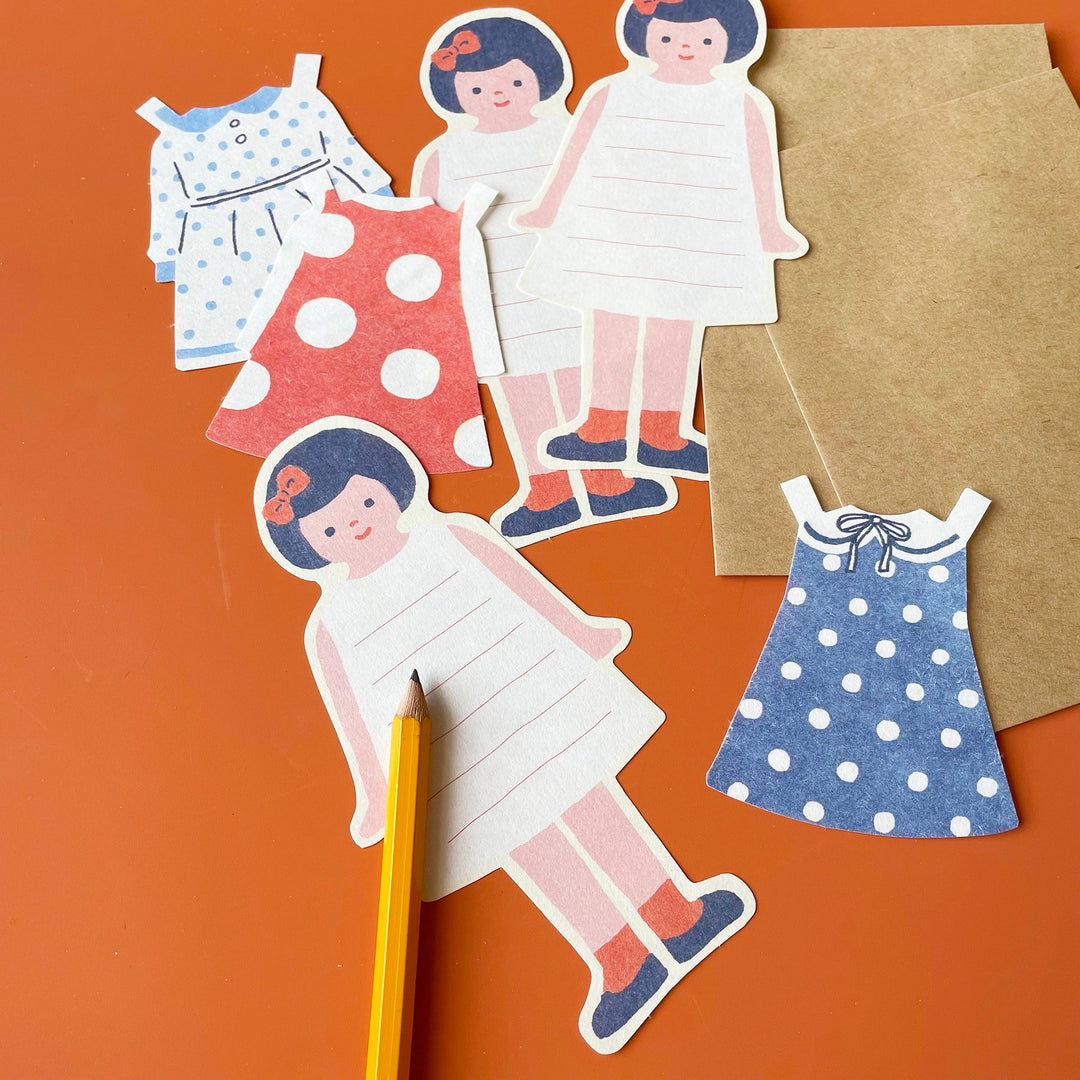 Paper Doll Stationery Set