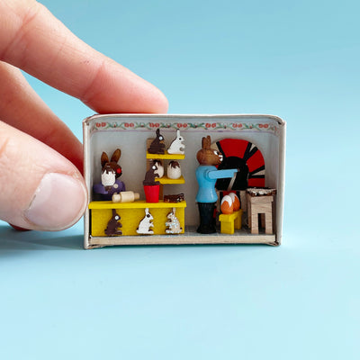 Easter Bakery Matchbox Scene