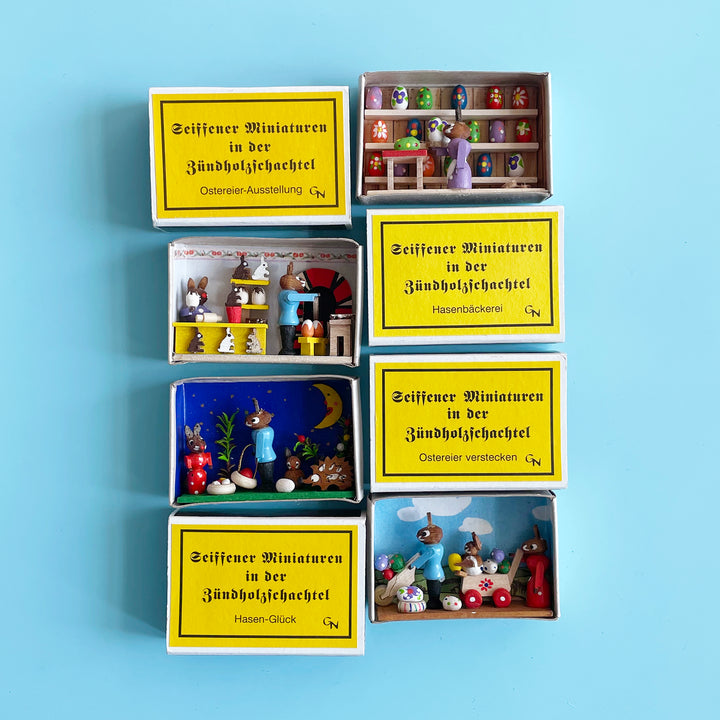 Easter Bunny Matchbox Scenes
