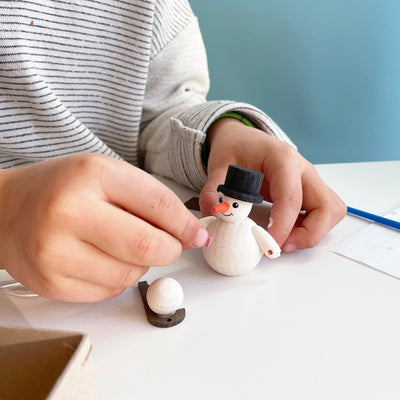 Little Wooden Snowman Kit