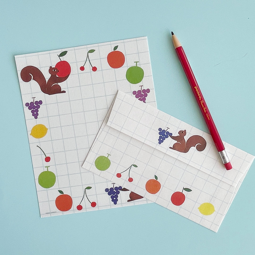 Nishi Shuko Fruits Letter Set