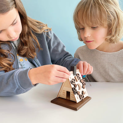 Large Wooden Gingerbread House Incense Smoker Kit