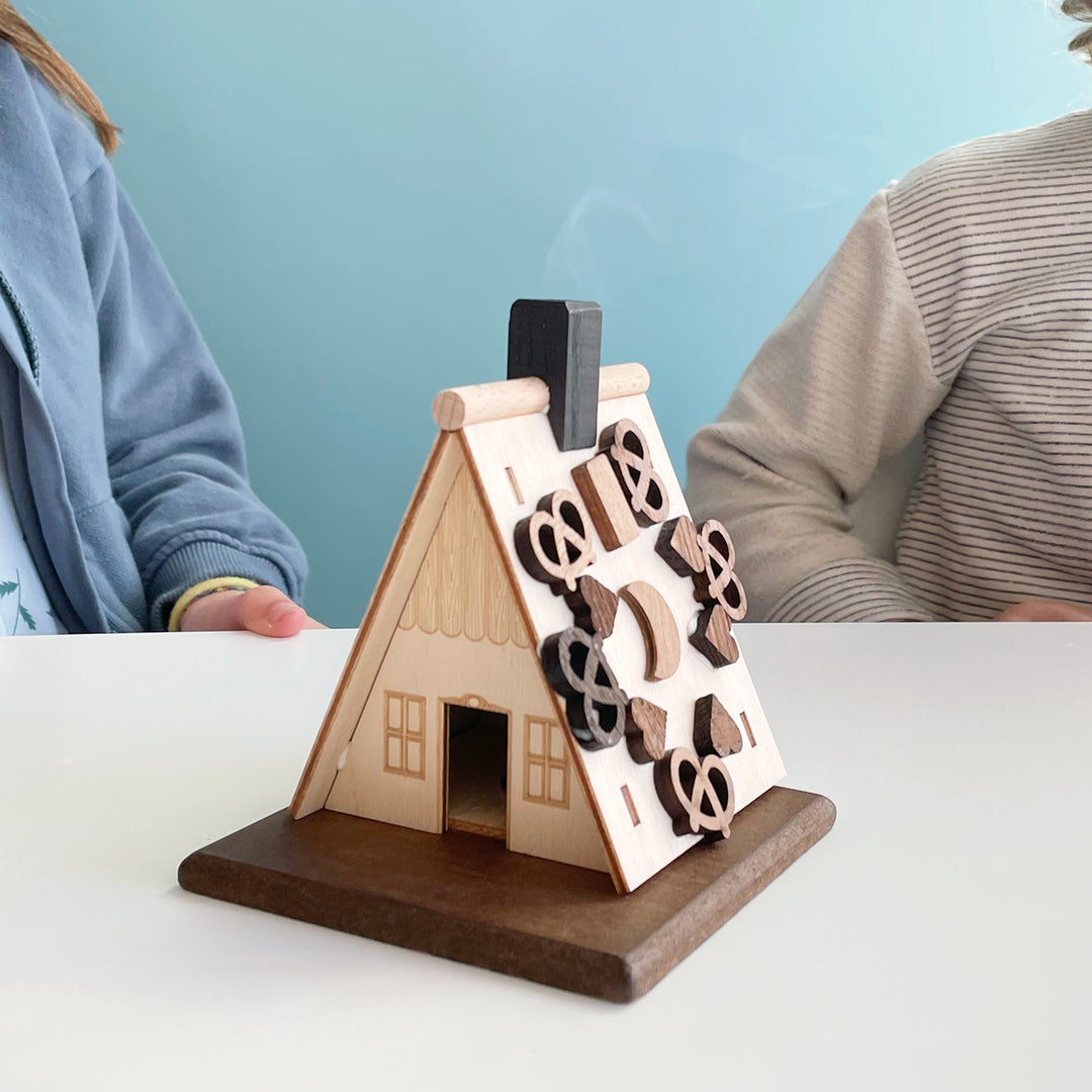 Large Wooden Gingerbread House Incense Smoker Kit