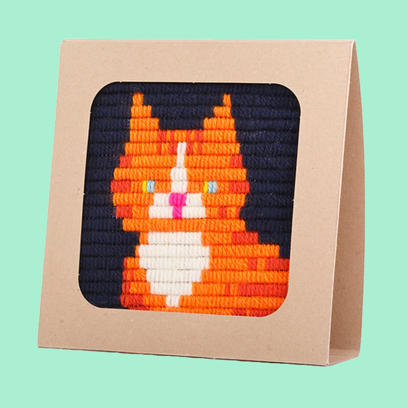 Ginger Cat Needlepoint Kit