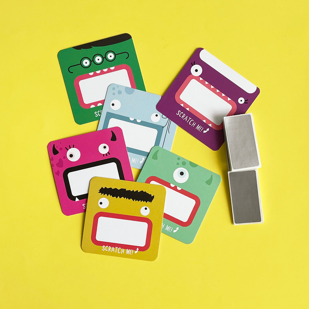 Monster Scratch Off Notes (set of 18)
