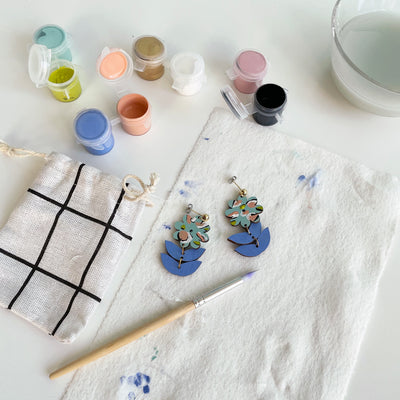 Paint Your Own Flower Earrings Kit