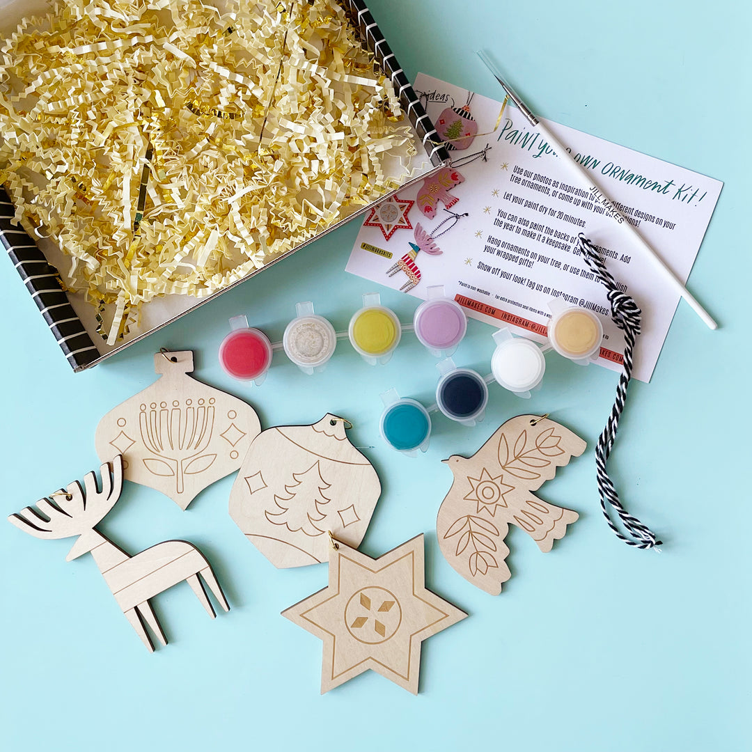 Paint Your Own Yuletide Ornaments Kit