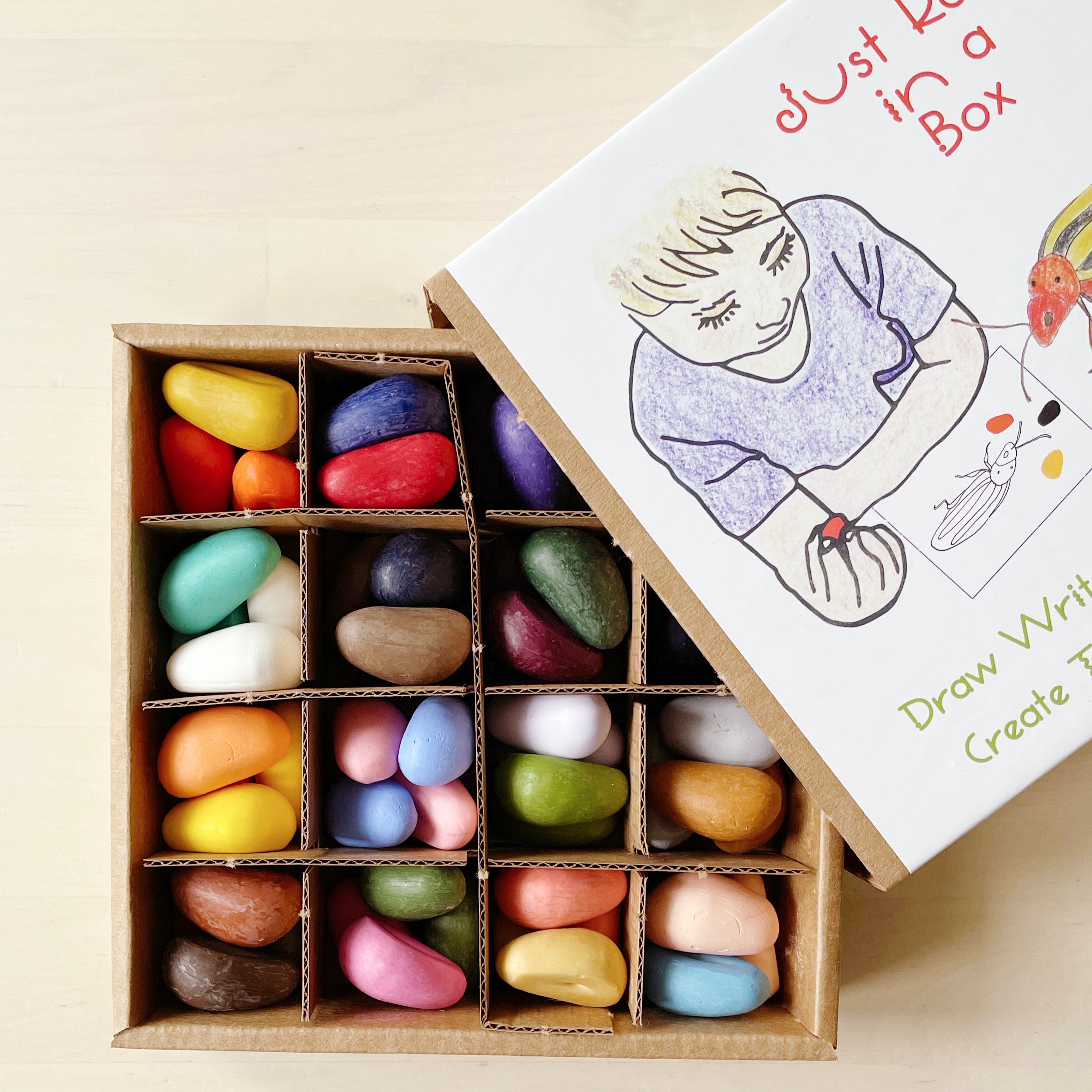 Rock Raspberry Crayons Rock Crayons in a Box – Fair Play Projects
