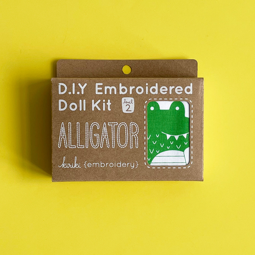 Alligator Embroidery Kit