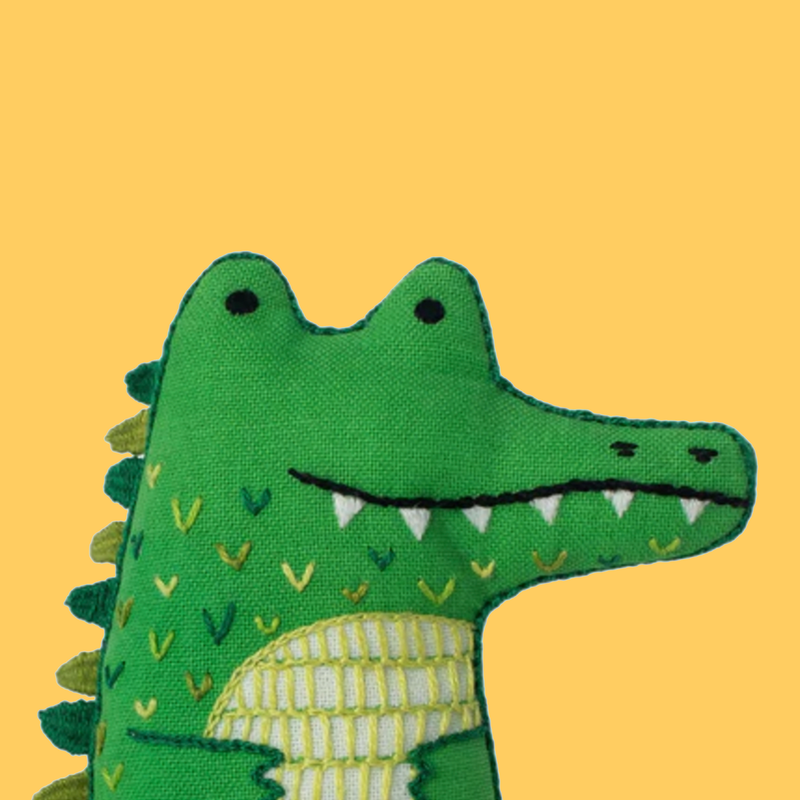 Alligator Embroidery Kit