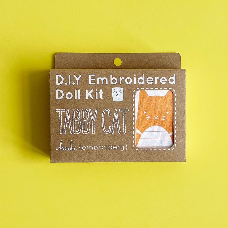 Tabby Cat Embroidery Kit