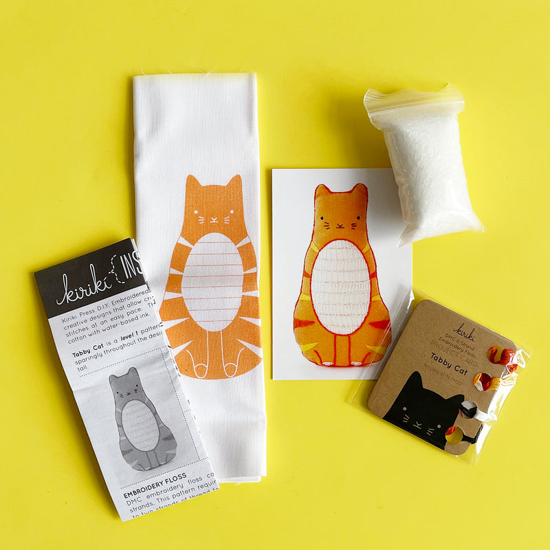 Tabby Cat Embroidery Kit