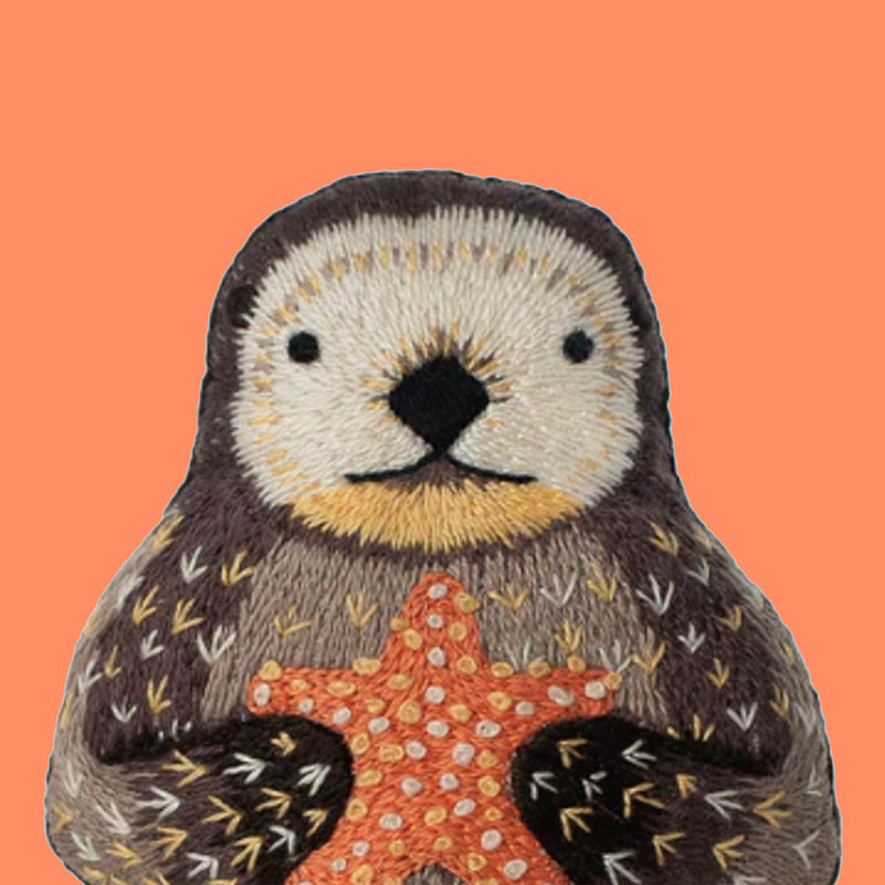 Otter Embroidery Kit